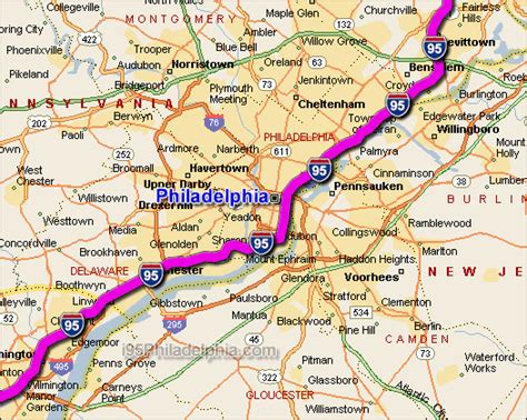 Philadelphia, Pennsylvania Map