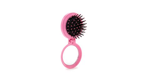 Compact Hair Brush and Mirror ($3) | Pink Travel Accessories | POPSUGAR ...