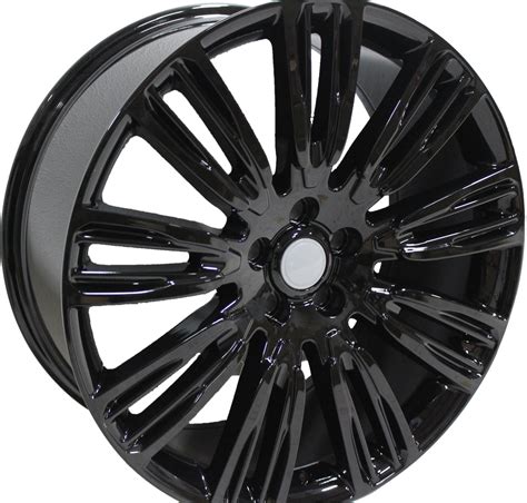 22" WHEELS FITS ALL VELAR EVOQUE FREELANDER AUTOBIGRAPHY HSE BLACK RIMS | Elite Custom Rims