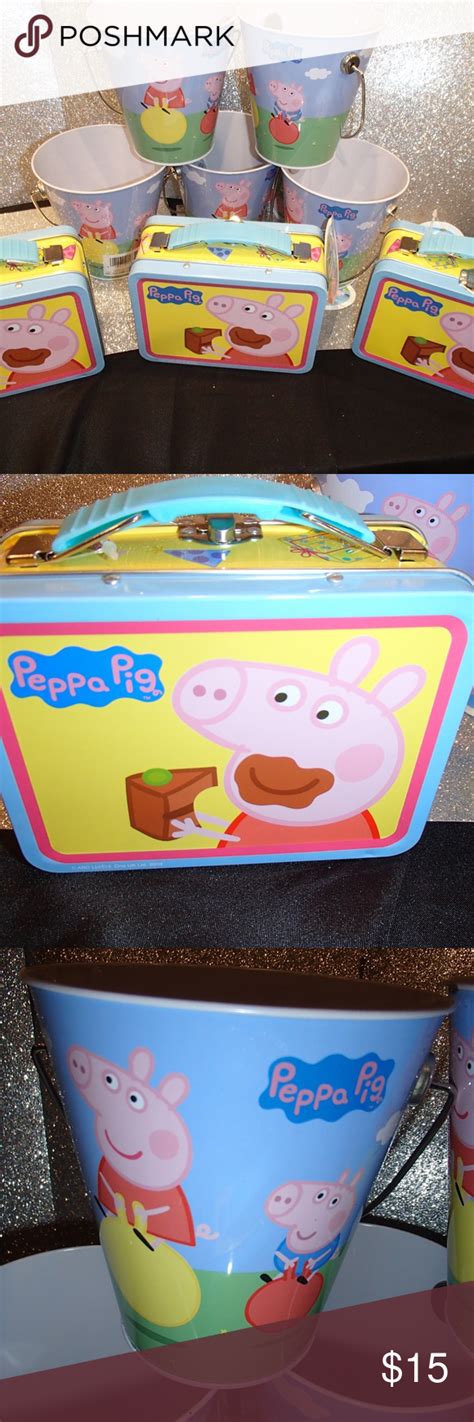 BIRTHDAY PARTY FAVORS PEPPA PIG TIN BOX SET OF 8 | Birthday party ...