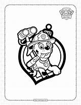 Paw Patrol Marshall Underwater Coloring Pages Cartoons Color sketch template
