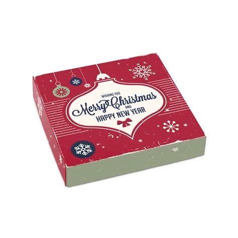 Christmas Ornament Square Box, 5.5 X 5.5 X 1"-FC08P-02035-V