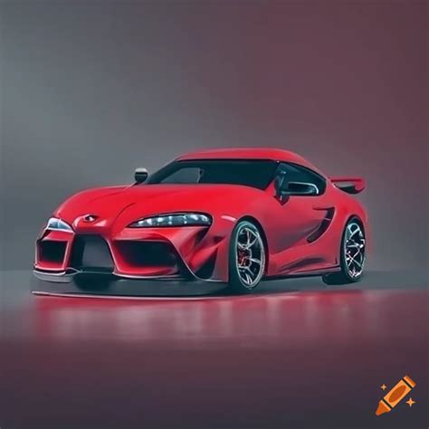 Red toyota supra mk5