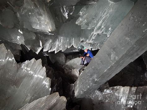 Cave Of Crystals Photograph by Javier Trueba/msf/science Photo Library - Pixels