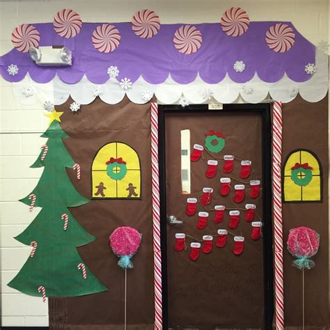 Gingerbread House Classroom Door - Addison's Wonderland