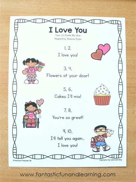 I Love You Preschool Valentine's Day Song - Fantastic Fun & Learning