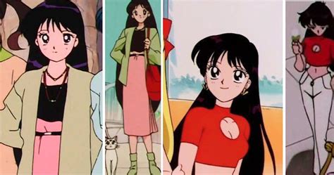 Sailor Moon Rei Hino Clothes Outfits