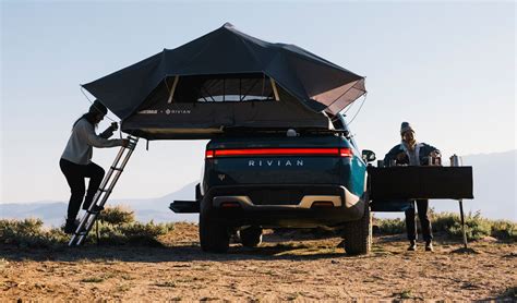 Rivian Truck Receives Custom Snow Peak Kitchen Treatment | GearJunkie