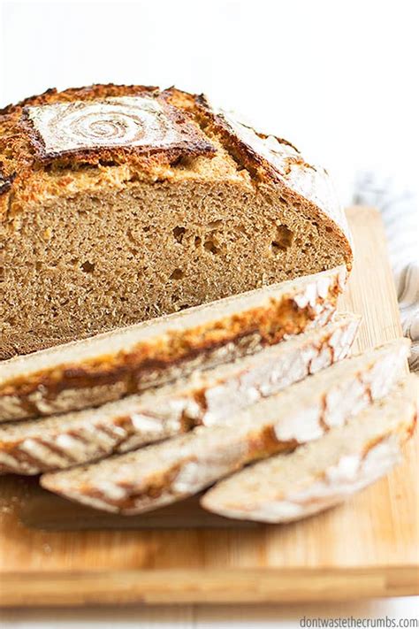 Whole Wheat Einkorn Sourdough Bread - Don't Waste the Crumbs