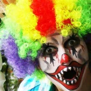 scary neon clown faces | Creepy clown, Scary face paint, Scary clown face