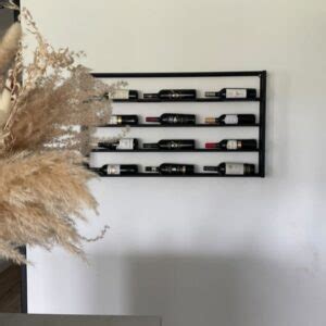 Wine Rack, Wine Rack Wall Mounted, Steel Wine Rack, Industrial Wine ...