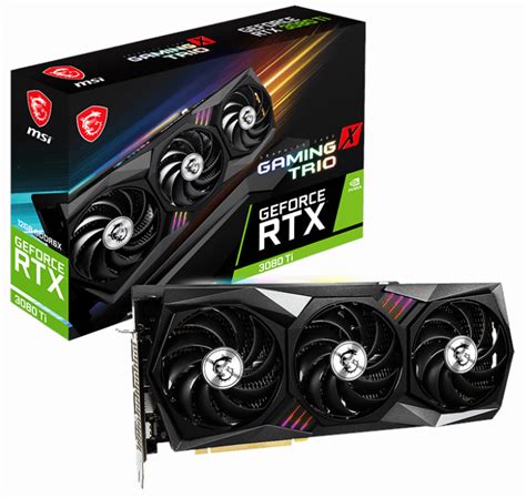 MSI NVIDIA GeForce RTX 3080 Ti GAMING X TRIO 12GB GDDR6X Graphics Card ...