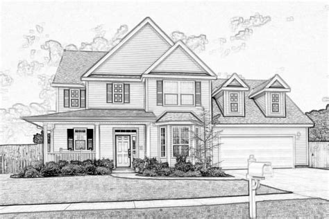 House Sketch by eaglespare on DeviantArt | House design drawing, Dream ...