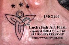 Celtic Angel Tattoo Design – LuckyFish Art