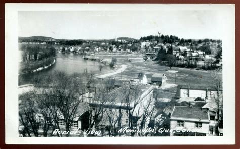 h5155 - MANIWAKI Quebec 1950s Aerial View. Real Photo Postcard | Canada - Quebec - Other ...