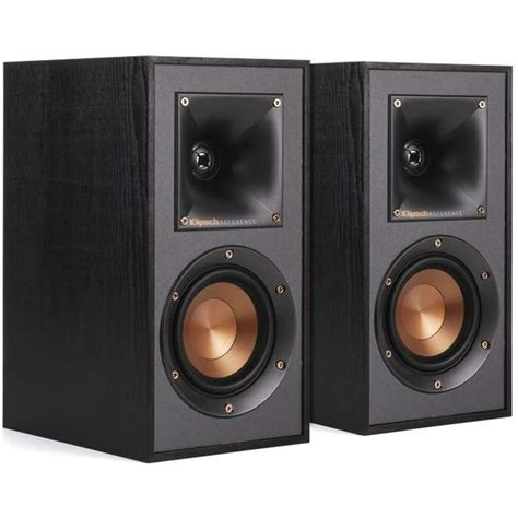 Klipsch R-41M Bookshelf Speakers, Passive 2-Way Bookshelf Speakers ...