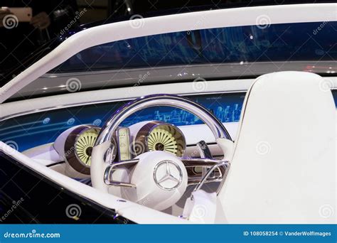 Vision Mercedes Maybach 6 Cabriolet Car Interior Editorial Stock Image ...