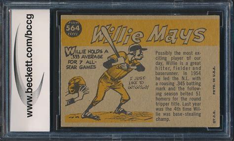 Willie Mays 1960 Topps #564 All-Star (BCCG 8) | Pristine Auction