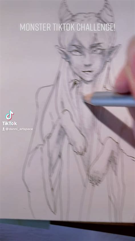 My first TikTok art challenge : r/sketches