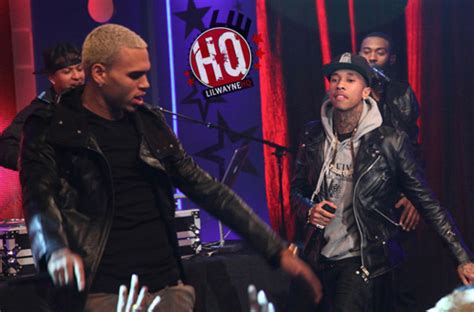 For YMCMB fans, that's the perfect place.: Chris Brown Brings Out Tyga ...