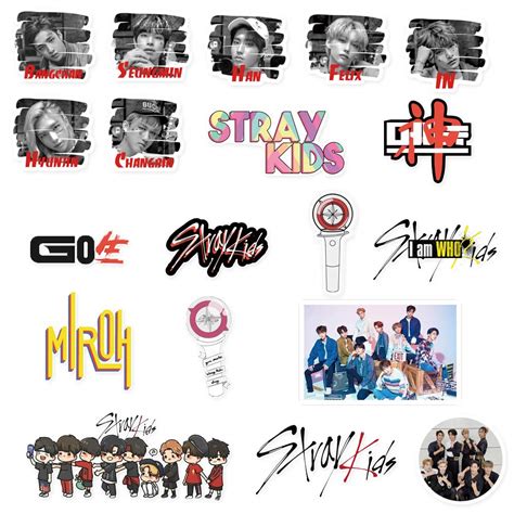 Kpop Stray Kids Stickers 76Pcs GO Life Sticker New Album Sticker Pack StrayKids Cartoon Sticker ...