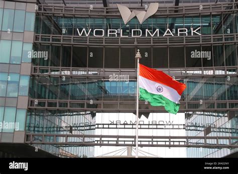 New Delhi India - Worldmark Aerocity with Indian flag Stock Photo - Alamy