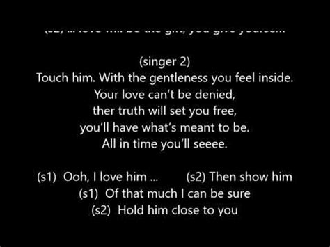 Tell him, Celine Dion and Barbra Streisand, karaoke lyrics, Yamaha ...