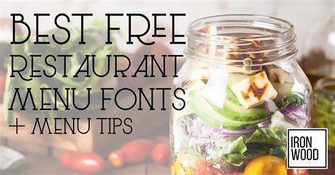 Restaurant Menu Fonts For Free + Menu Tips | How To Create Your Menu