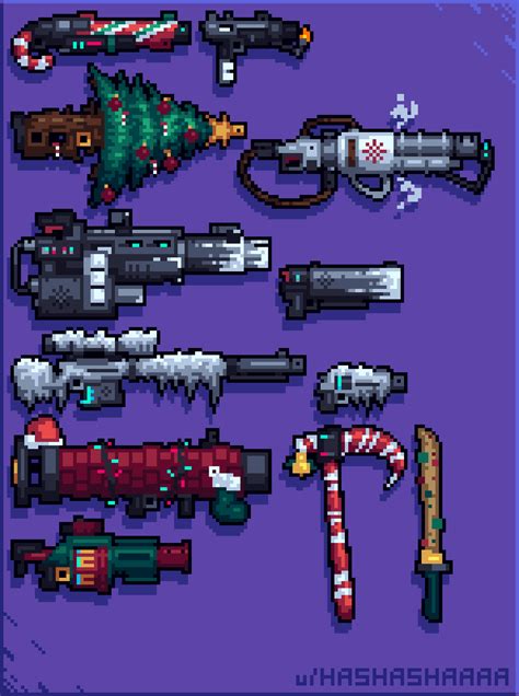 Festive guns : r/Terraria