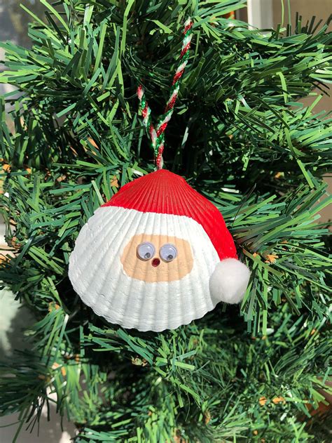 Seashell Santa Ornament - Etsy