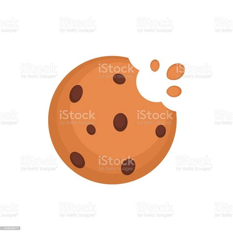 Cookie Logo Design Cookie Vector On White Background Stock Illustration ...