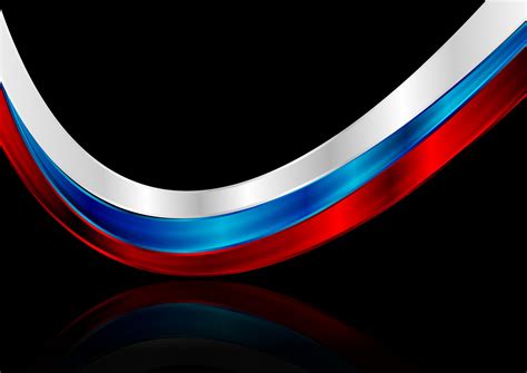 Russian flag abstract glossy waves concept background 28142749 Vector ...