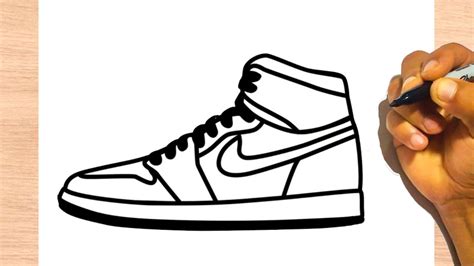 How to Draw a NIKE SHOES easy - Drawing Step by Step - YouTube