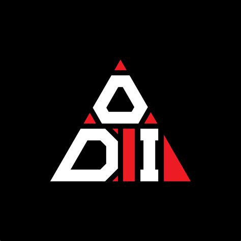 ODI triangle letter logo design with triangle shape. ODI triangle logo ...