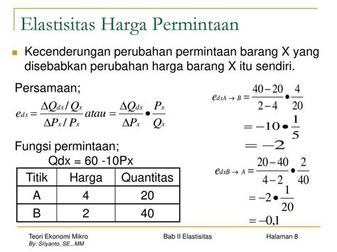 Cara Menghitung Koefisien Elastisitas Silang