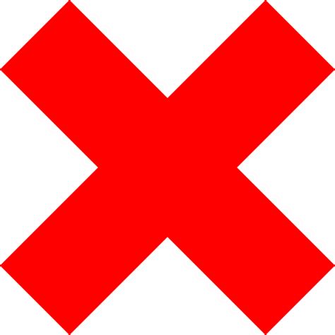 Delete Red X Button PNG Image - PNG All | PNG All