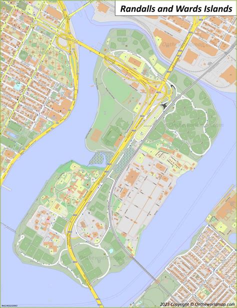 Randalls and Wards Islands Map | Manhattan, New York City, U.S ...