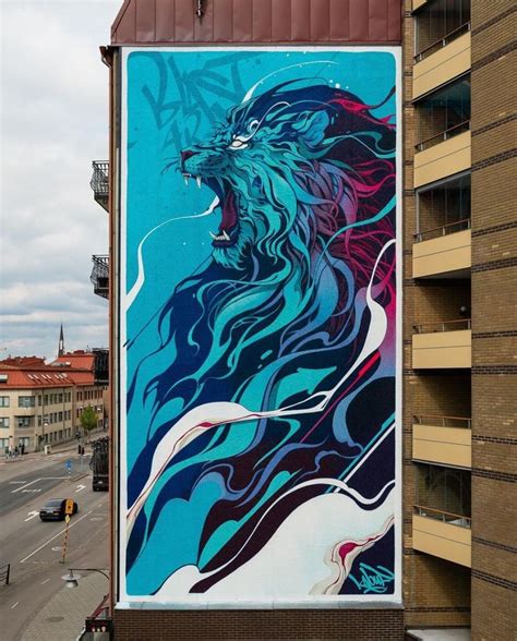 Streetart – Kalouf @ Gothenburg, Sweden | Street art, Mural art, Urban art