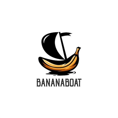 Premium Vector | Banana boat illustration vintage retro logo