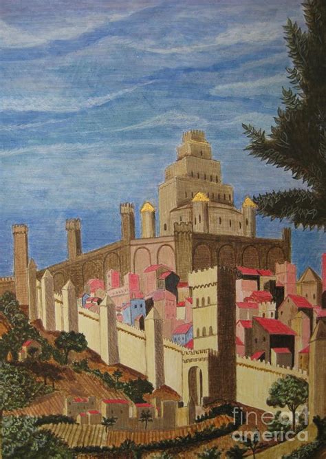 Painting Medieval City Painting by Judy Via-Wolff