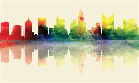 Columbus Ohio Skyline Digital Art by Loretta Luglio | Fine Art America