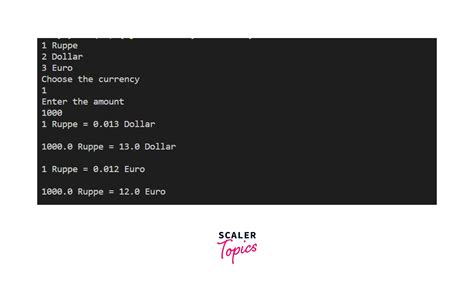 Building a Currency Converter in Java - Java Projects | Scaler Topics