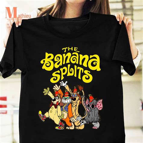 The Banana Splits Funny Cartoon Meme Vintage T-Shirt, Animal - Inspire ...