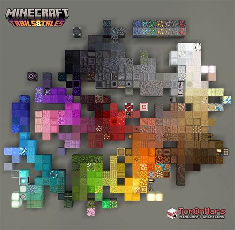 Minecraft 1.20 color palette wheel for block gradients (modified from ...