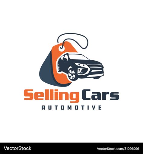 Car sales showroom logo Royalty Free Vector Image