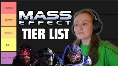 Mass Effect Squadmates Tier List Ranking - YouTube