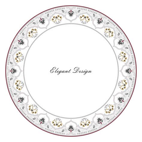 Premium Vector | Round plate designDecorative design Elegant vector element