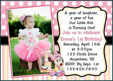 1st Birthday Invitation Wording For Baby Girl - Invitations : Resume ...