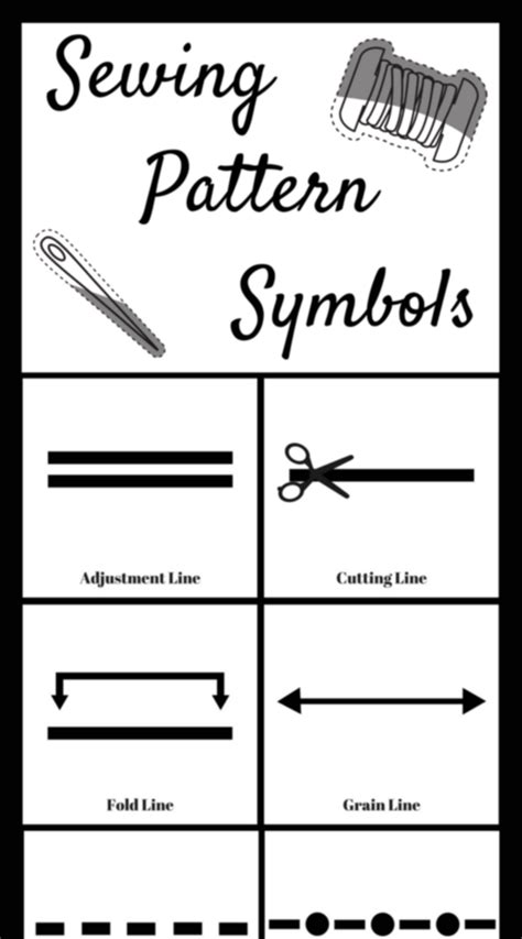 sewing pattern symbols worksheet answers - SkyeSarrinah