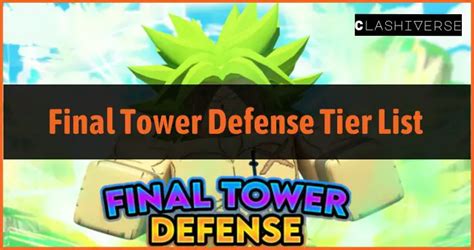 Roblox Final Tower Defense Tier List - Best Units (2023)